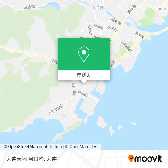 大连天地·河口湾地图