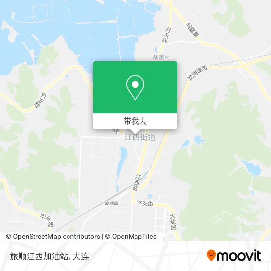 旅顺江西加油站地图
