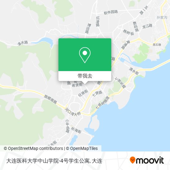 大连医科大学中山学院-4号学生公寓地图