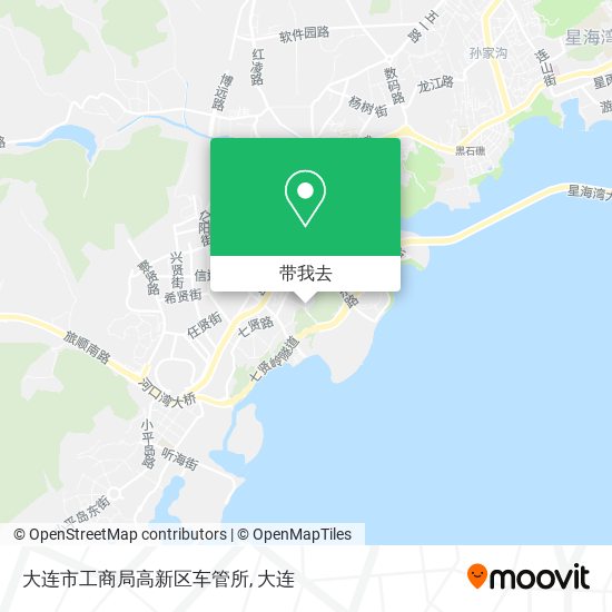 大连市工商局高新区车管所地图