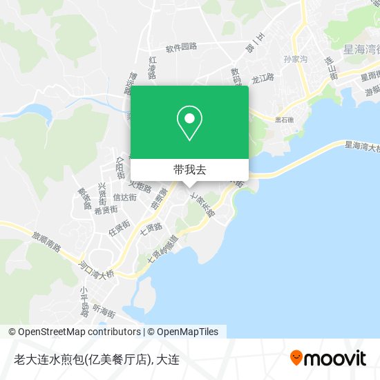 老大连水煎包(亿美餐厅店)地图