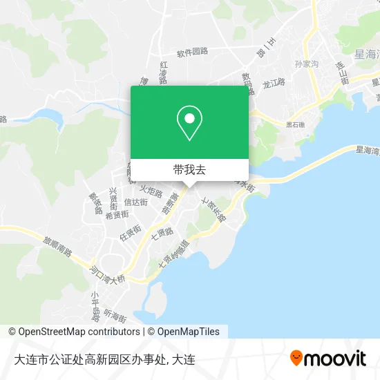 大连市公证处高新园区办事处地图