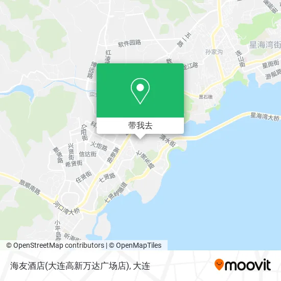 海友酒店(大连高新万达广场店)地图