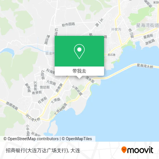 招商银行(大连万达广场支行)地图