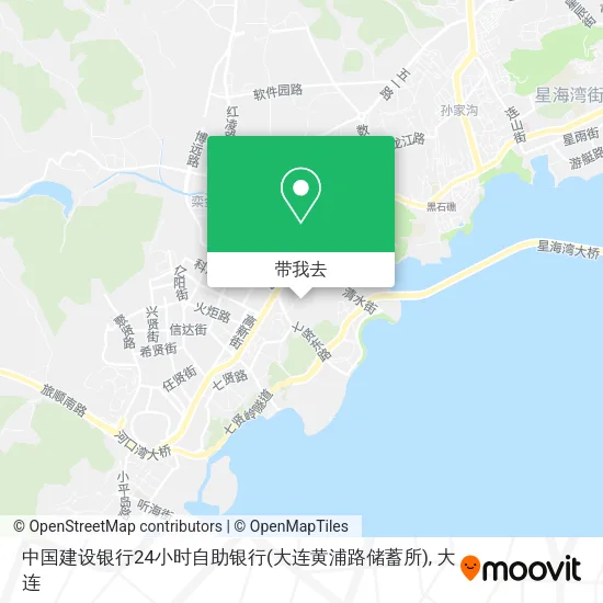 中国建设银行24小时自助银行(大连黄浦路储蓄所)地图