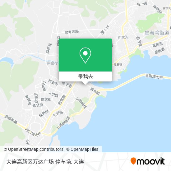 大连高新区万达广场-停车场地图