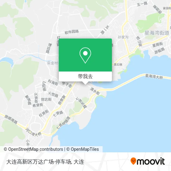 大连高新区万达广场-停车场地图
