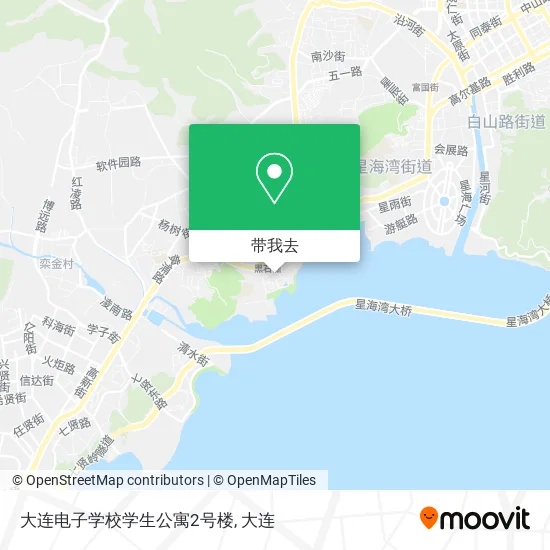 大连电子学校学生公寓2号楼地图