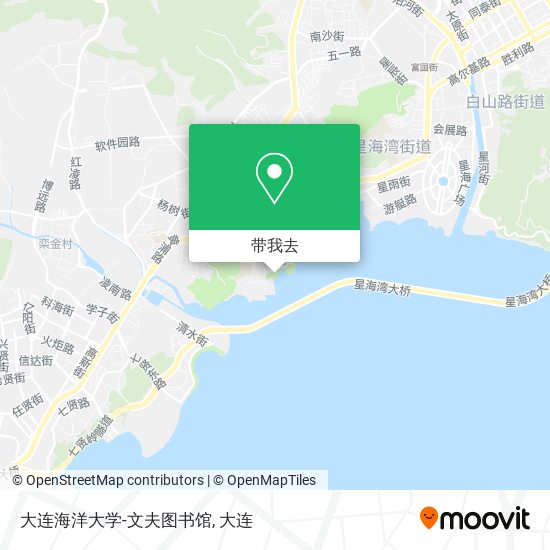 大连海洋大学-文夫图书馆地图