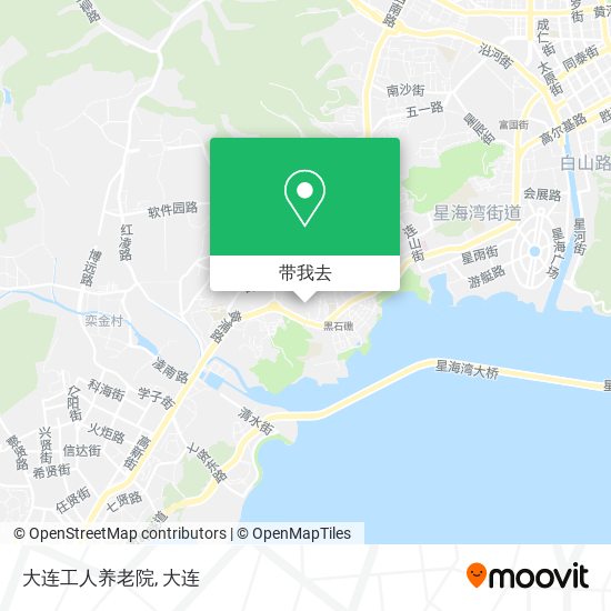大连工人养老院地图