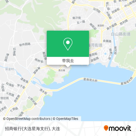 招商银行(大连星海支行)地图