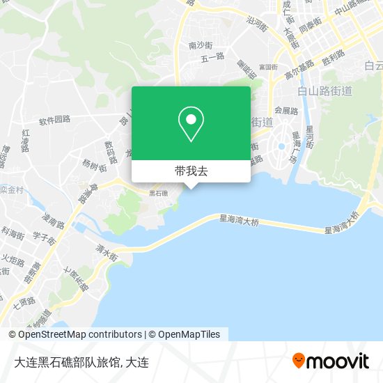 大连黑石礁部队旅馆地图