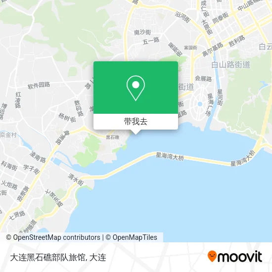 大连黑石礁部队旅馆地图