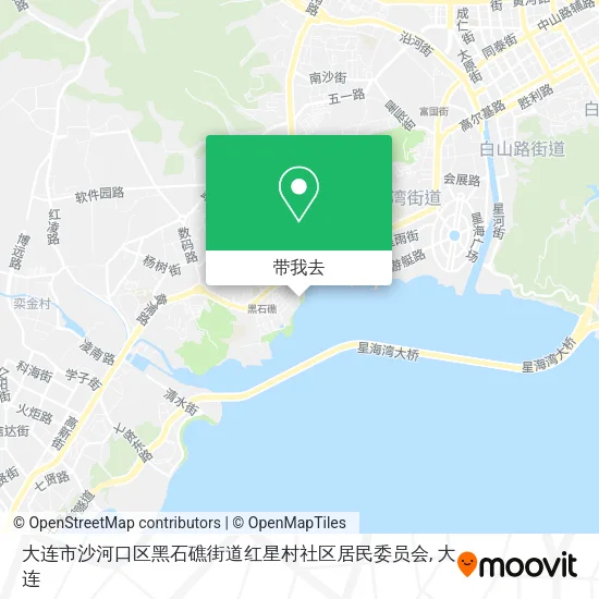 大连市沙河口区黑石礁街道红星村社区居民委员会地图