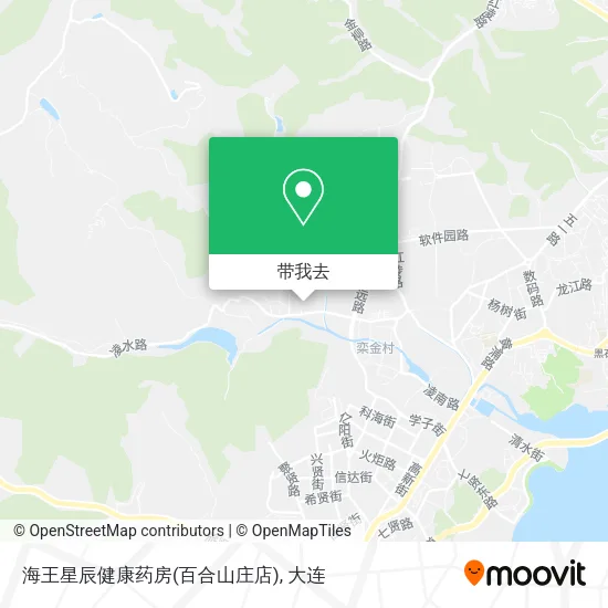 海王星辰健康药房(百合山庄店)地图