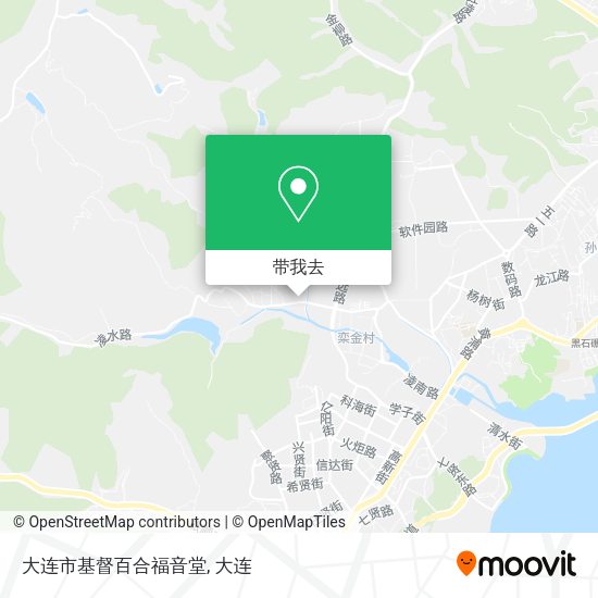 大连市基督百合福音堂地图