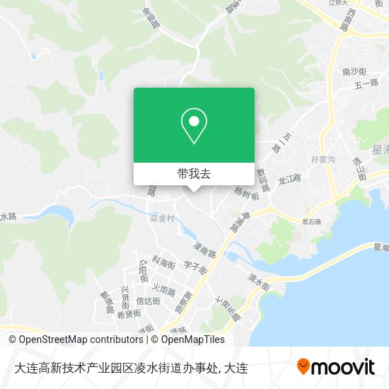 大连高新技术产业园区凌水街道办事处地图