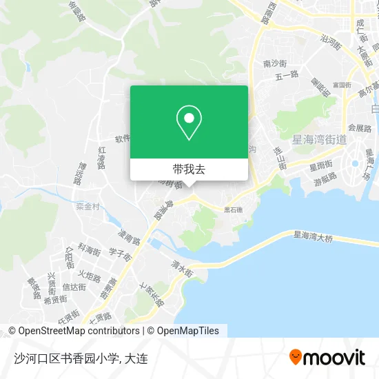 沙河口区书香园小学地图