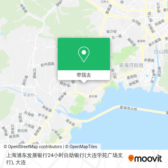 上海浦东发展银行24小时自助银行(大连学苑广场支行)地图