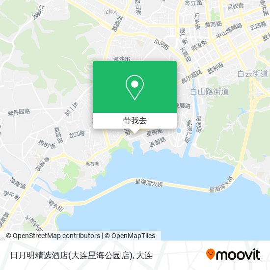 日月明精选酒店(大连星海公园店)地图
