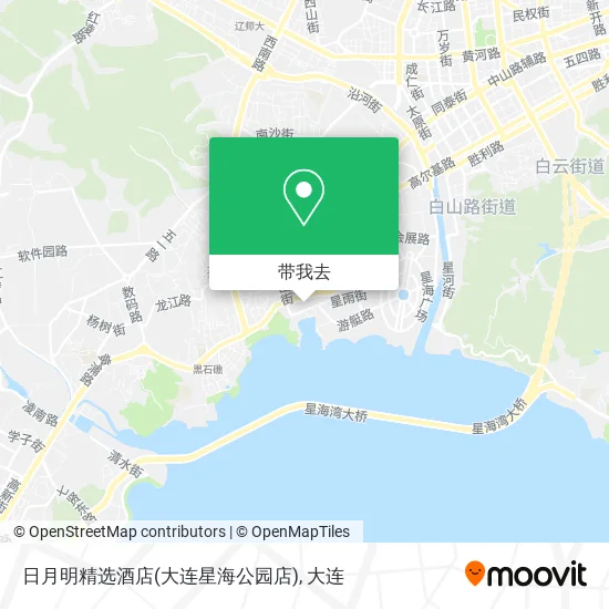 日月明精选酒店(大连星海公园店)地图