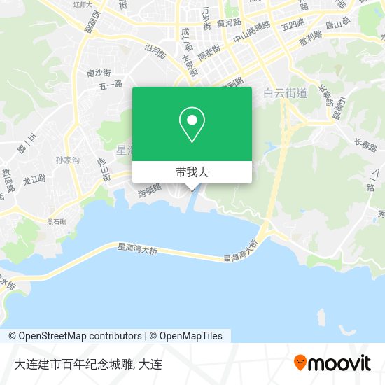 大连建市百年纪念城雕地图