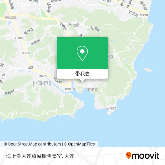 海上看大连旅游船售票室地图