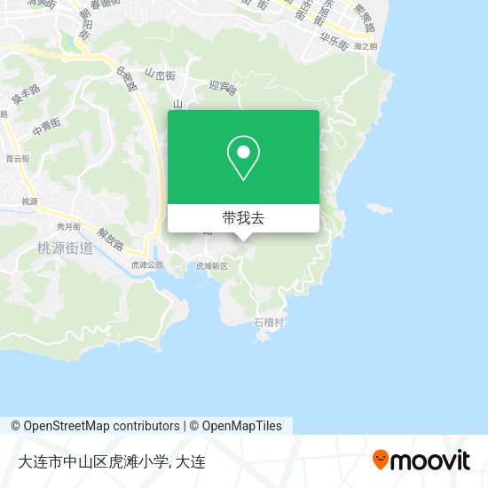 大连市中山区虎滩小学地图