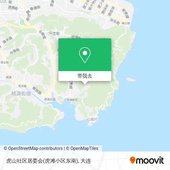 虎山社区居委会(虎滩小区东南)地图