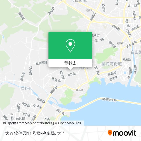 大连软件园11号楼-停车场地图