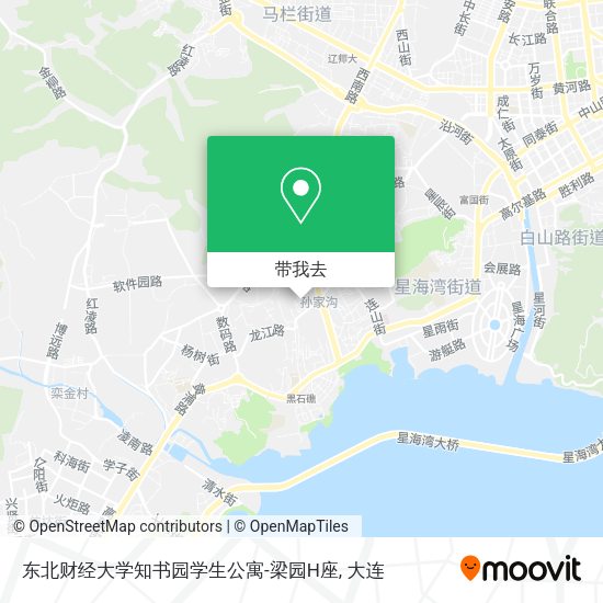 东北财经大学知书园学生公寓-梁园H座地图