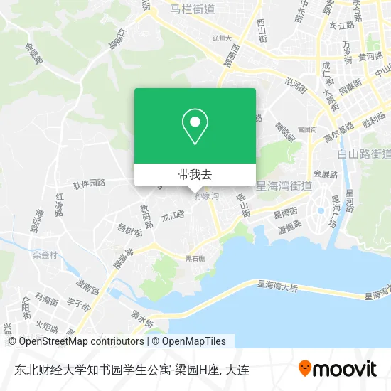 东北财经大学知书园学生公寓-梁园H座地图
