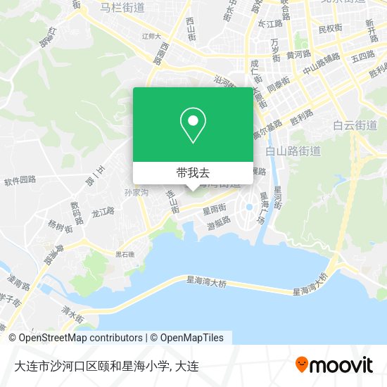 大连市沙河口区颐和星海小学地图