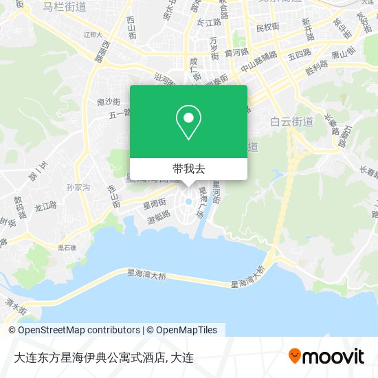 大连东方星海伊典公寓式酒店地图