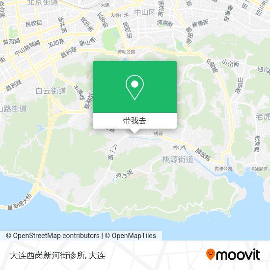 大连西岗新河街诊所地图
