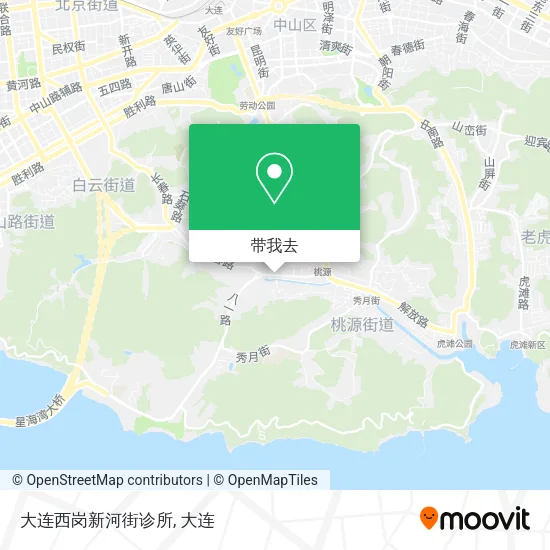 大连西岗新河街诊所地图