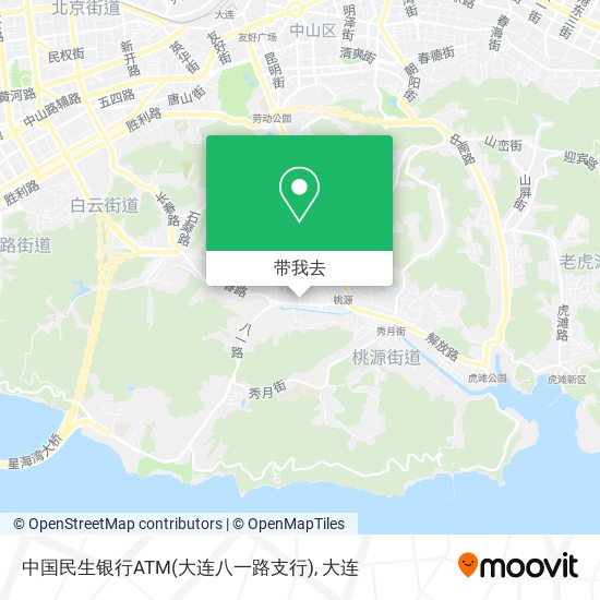 中国民生银行ATM(大连八一路支行)地图