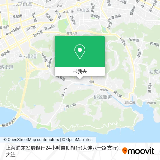上海浦东发展银行24小时自助银行(大连八一路支行)地图