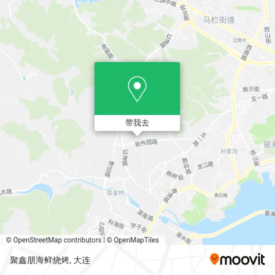 聚鑫朋海鲜烧烤地图