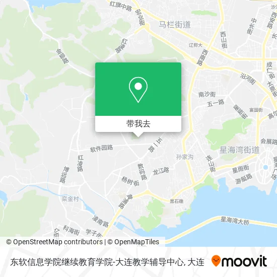 东软信息学院继续教育学院-大连教学辅导中心地图