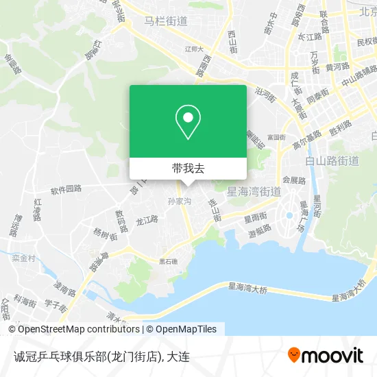 诚冠乒乓球俱乐部(龙门街店)地图