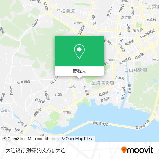 大连银行(孙家沟支行)地图