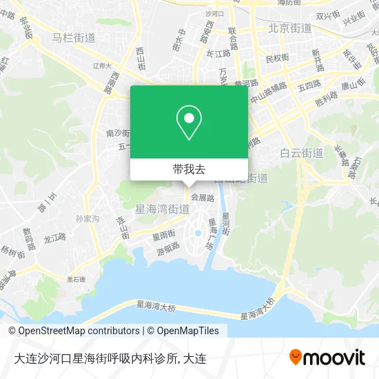 大连沙河口星海街呼吸内科诊所地图