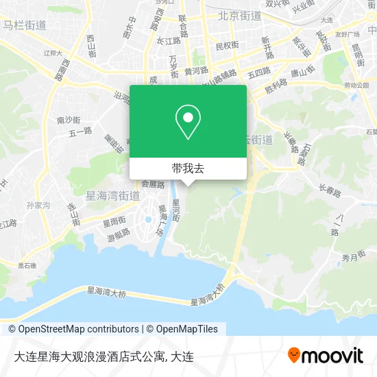 大连星海大观浪漫酒店式公寓地图