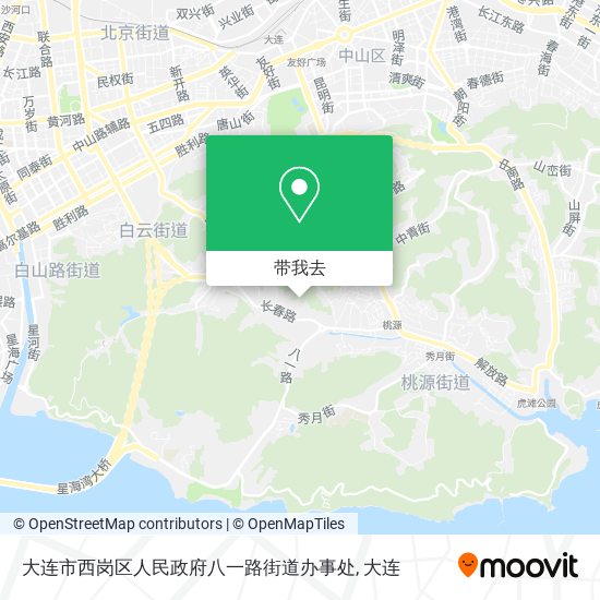 大连市西岗区人民政府八一路街道办事处地图