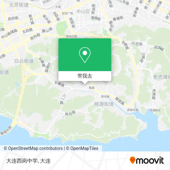 大连西岗中学地图