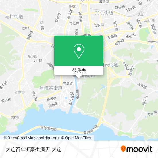 大连百年汇豪生酒店地图