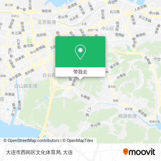 大连市西岗区文化体育局地图