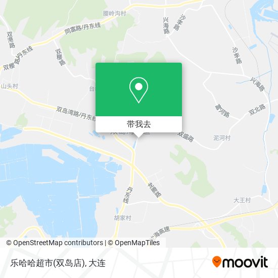 乐哈哈超市(双岛店)地图