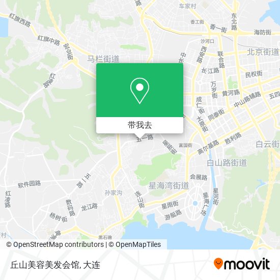 丘山美容美发会馆地图